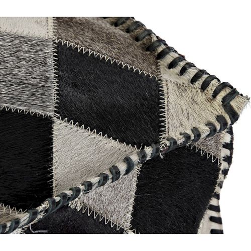 Pouf Effet Cuir Marron Romos élégant Et Confortable
