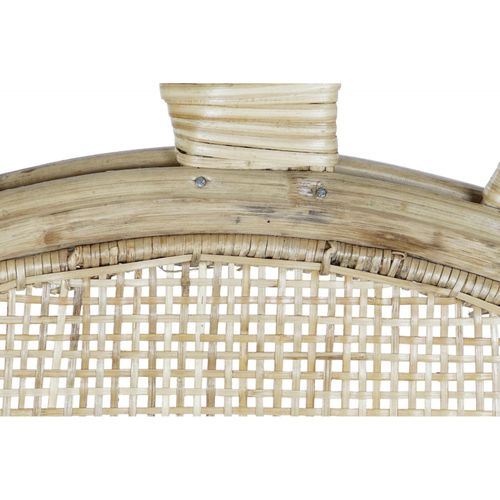 Tête De Lit élégante En Rotin Marron Mesitas