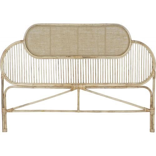 Tête De Lit En Rotin Brun Pour Chambre Cosy