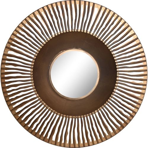 Miroir élégant Métal Couleur Cuivre Pour Intérieur Chic