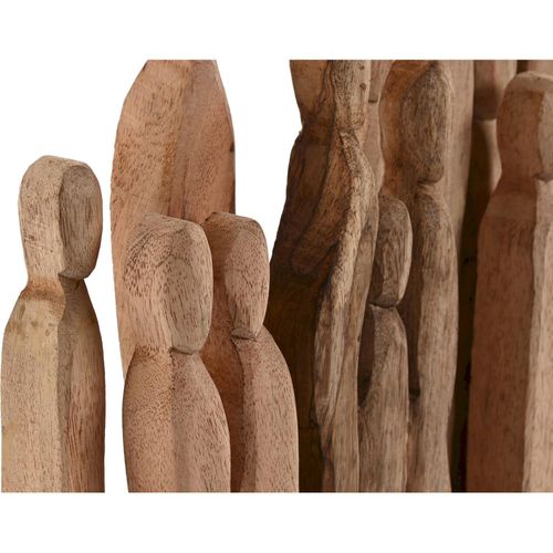 Sculpture Bois Marron Touche Ethnique Salon