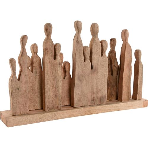 Sculpture Bois Marron Touche Ethnique Salon