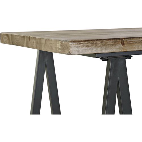 Console élégante Industrielle Avec Rangement Et Roues