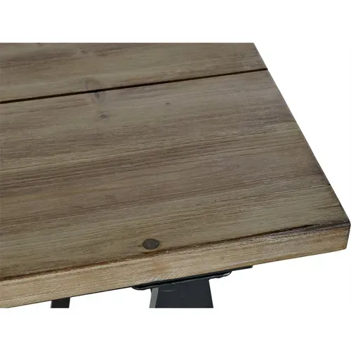 Console élégante Industrielle Avec Rangement Et Roues