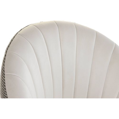 Fauteuil Chic Pied Doré Motif Pied-de-poule élégant