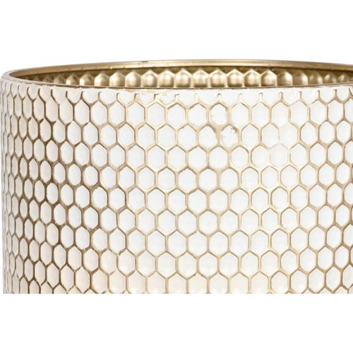 Cache-pot Design Moderne Bicolore élégant En Métal