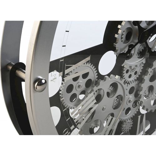 Horloge Murale Design Argent épuré Style Industriel