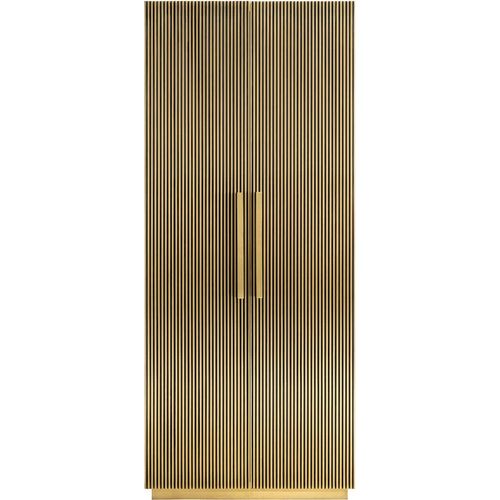 Cabinet élégant En Laiton Doré