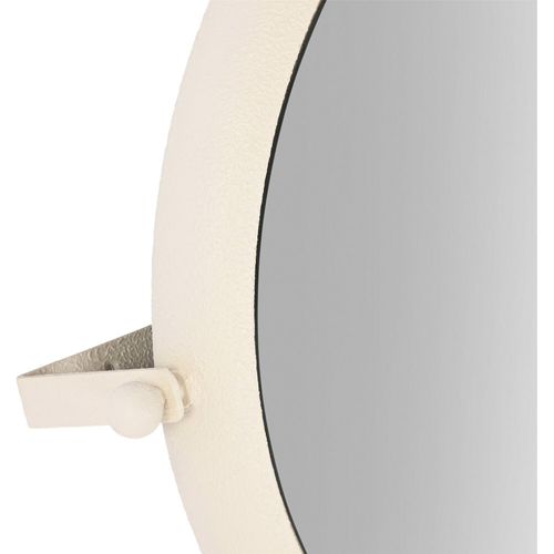 Miroir Mural Métal Blanc Froissé Style Romantique élégant