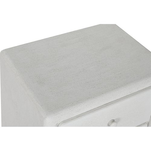 Table De Chevet Blanche Aspect Froissé Style Moderne élégant