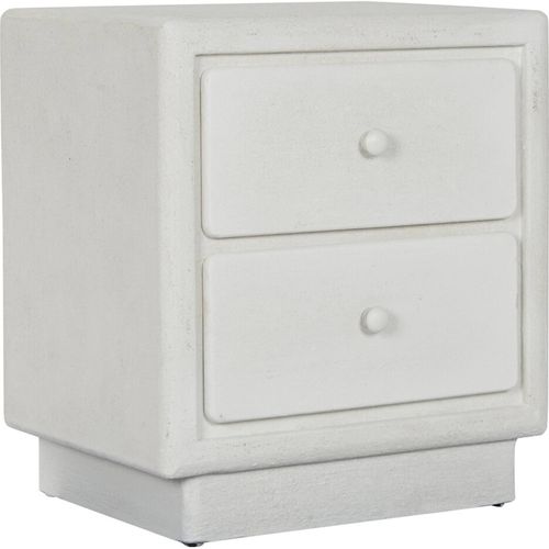 Table De Chevet Blanche Aspect Froissé Style Moderne élégant