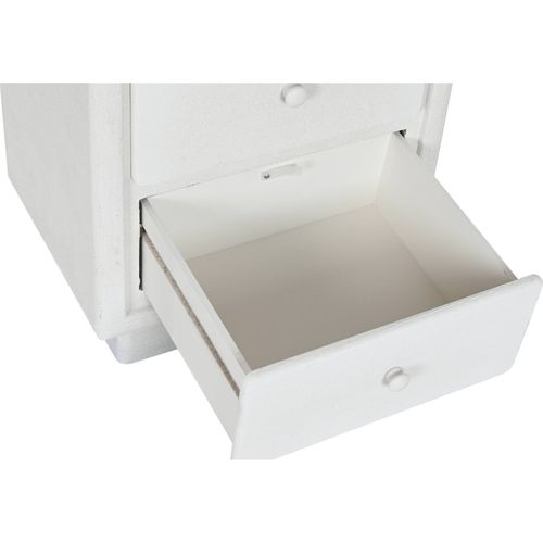 Table De Chevet Blanche Aspect Froissé Style Moderne élégant