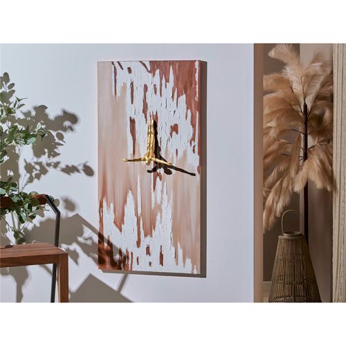 Tableau Abstrait Textures Relief Et Plongeur Doré Décoration Murale