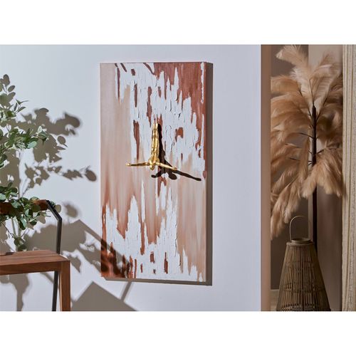 Tableau Abstrait Textures Relief Et Plongeur Doré Décoration Murale