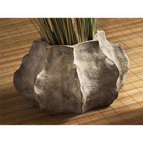 Grand Vase Déco En Ciment Lauwra 80cm Blanc - Paris Prix - Neuf