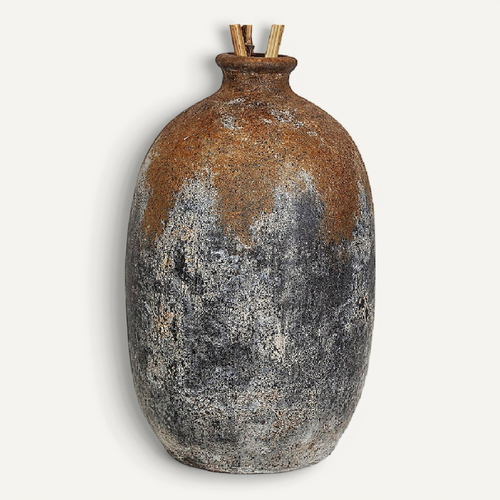 Vase En Terre Cuite Noir Antique Pour Une Décoration Authentique