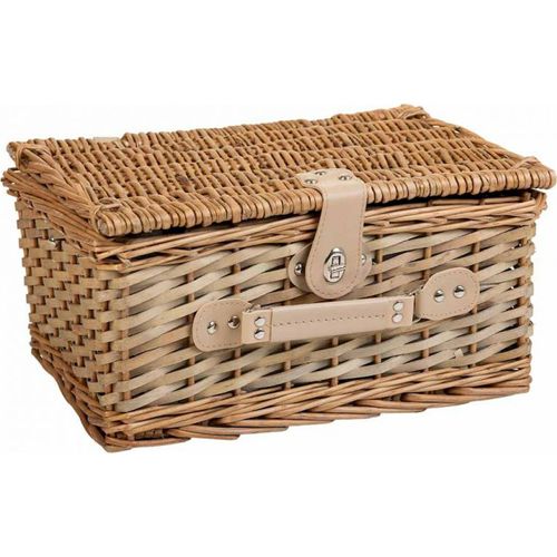 Panier Pique Nique Naturel Gris Pour Deux Personnes élégant