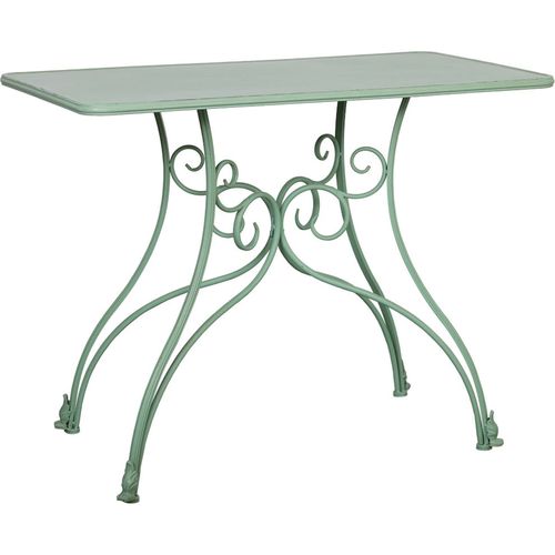 Console Métal Vert Antique Style Contemporain Pour Entrée élégante