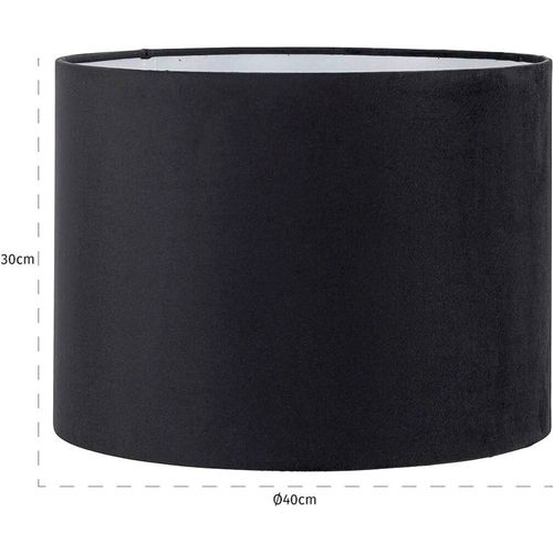 Abat Jour Cylindrique Noir Design élégant Pour Salon Contemporain