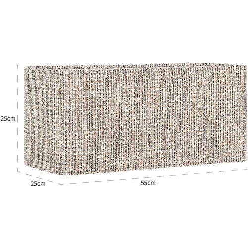 Abat Jour Rectangulaire Tissé Effet Naturel Tendance Salon - Abat-jour BUT