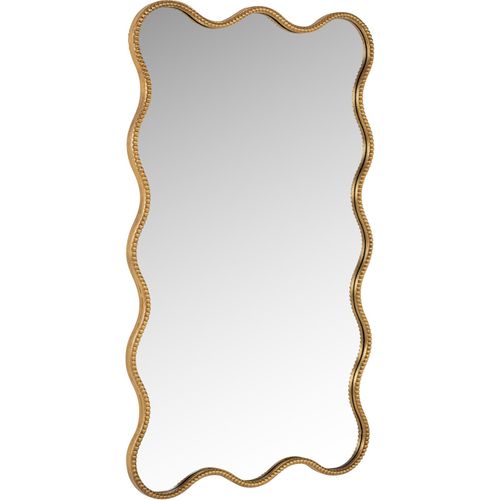 Miroir Mural Doré Design Ondulé Pour Décoration élégante