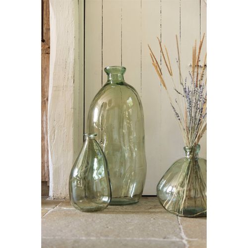 Vase Décoratif En Verre Vert D'eau Pour Intérieur élégant