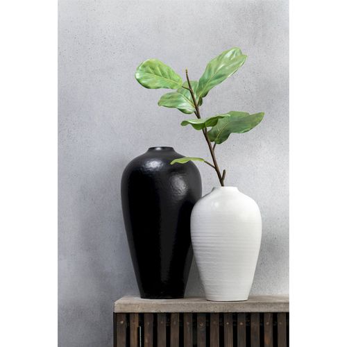 Vase En Céramique Noir élégant Pour Une Décoration Moderne