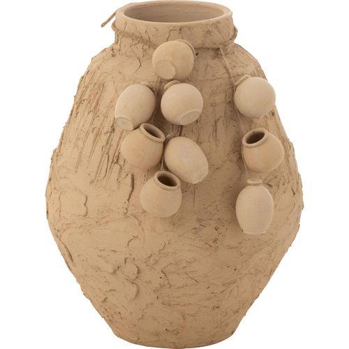 Pot Décoratif Naturel Avec Pendentif Mini Vases En Papier