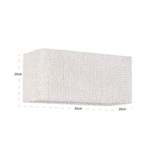 Abat-jour Rectangulaire Crème Douceur Intemporelle Pour Lampe