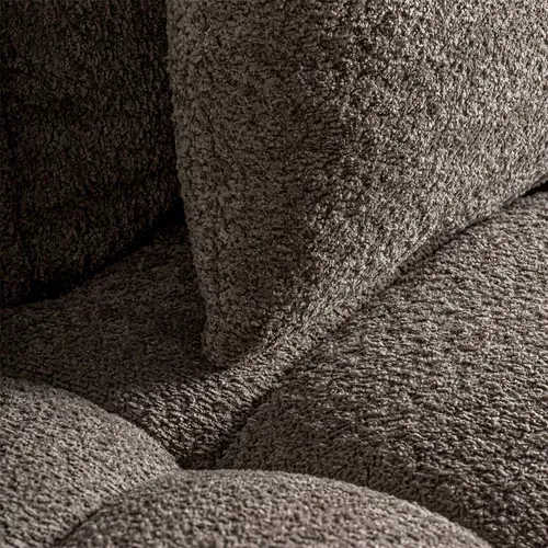 Sofa Contemporain Marron Finition Marbrée Confort Plume De Qualité