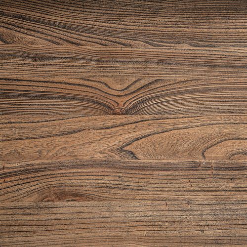 Table De Salle à Manger Contemporaine En Bois D'orme Marron Marbré