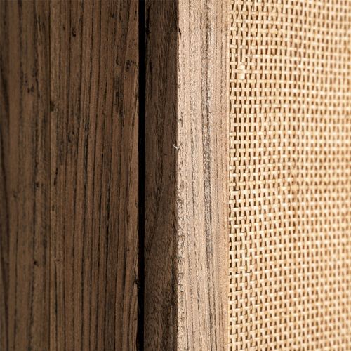 Armoire Contemporaine En Bois D'orme Finition Marron Marbré