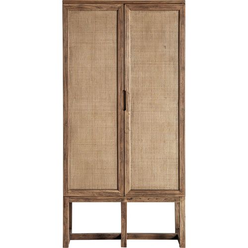 Armoire Contemporaine En Bois D'orme Finition Marron Marbré