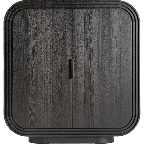 Armoire Art Déco En Chêne Noir Finition Mate élégante