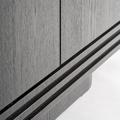 Armoire Art Déco En Chêne Noir Finition Mate élégante