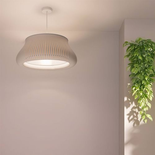 Suspension Design Moderne Ajustable Forme Originale Blanc Mat D. 45 Cm Blanc