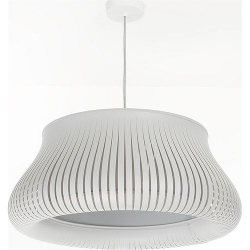 Suspension Design Moderne Ajustable Forme Originale Blanc Mat D. 45 Cm Blanc