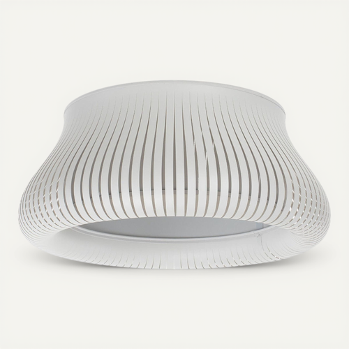 Suspension Design Moderne Ajustable Forme Originale Blanc Mat D. 45 Cm Blanc