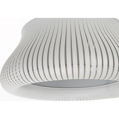 Suspension Design Moderne Ajustable Forme Originale Blanc Mat D. 45 Cm Blanc