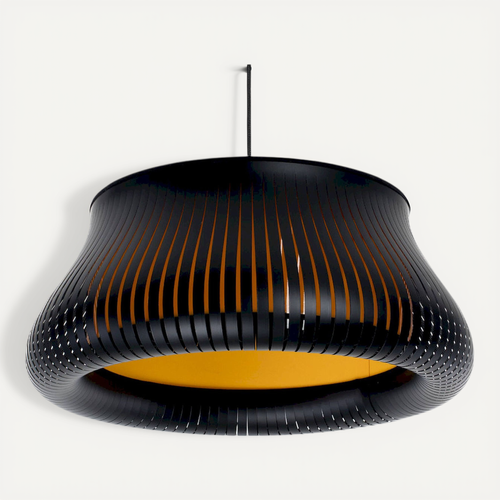 Suspension Design Moderne Forme Originale Ajustable Lumière Douce D. 45 Cm Blanc