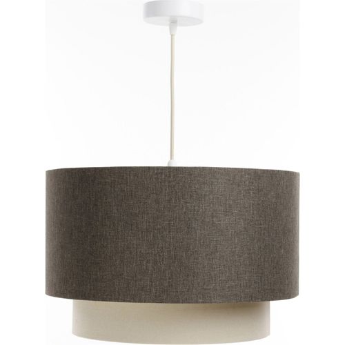 Suspension Boho élégant En Tissu Crème Pour Salon Ou Chambre D. 60 Cm - H35 Cm Beige