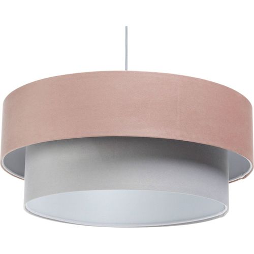 Suspension Douce Pour Chambre Enfant Tissu Structuré Rose Ou Gris D. 50 Cm - H21 Cm Rose