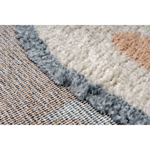 Tapis Rond Enfant Lapin Beige Effet 3d Doux 133 X 133 Cm Beige