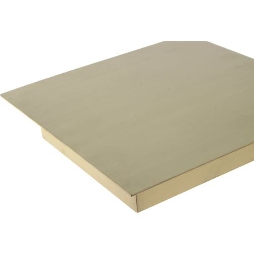 Table Dappoint Carrée Marbre Verre Effet Marbré Blanc Multicolore
