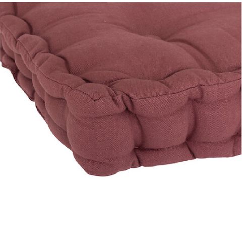 Coussin De Sol 40 X 40 Cm Horizon Uni Rouge