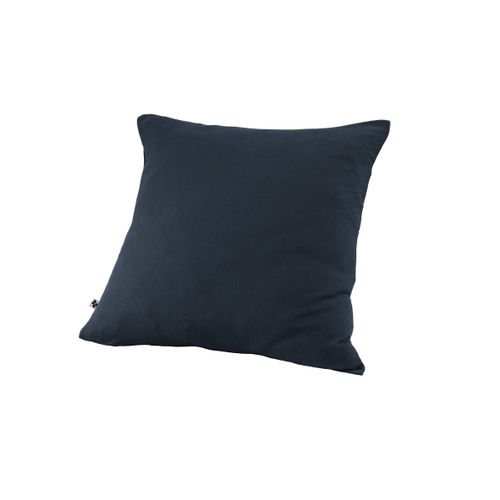 Taie d'oreiller double gaze de coton gris 60x60 cm | Leroy Merlin