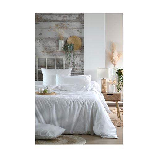 Drap Housse Percale De Coton 90 X 190 Cm Blanc