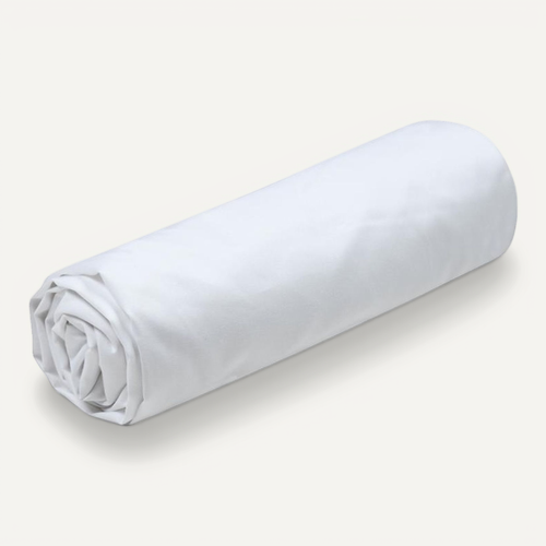 Drap Housse Percale De Coton 90 X 190 Cm Blanc