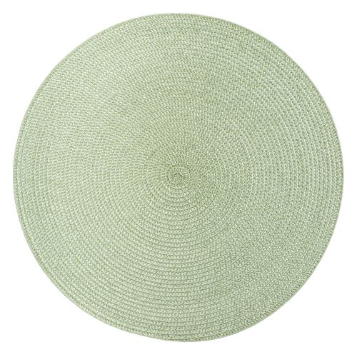 Set De Table Façon Tresse Rond Vert