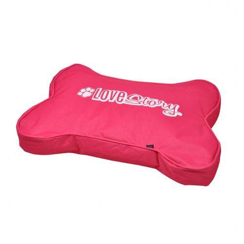Coussin Déhoussable Pour Chien En Forme D'os 100 X 70 X 15 Cm Rose